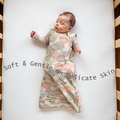 Cozy Crawlers sleep sack in use as wearable blanket for snug sleep