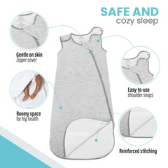 Cozy Seal 1.0 TOG keeps baby comfy at 68–75°F room temps.
