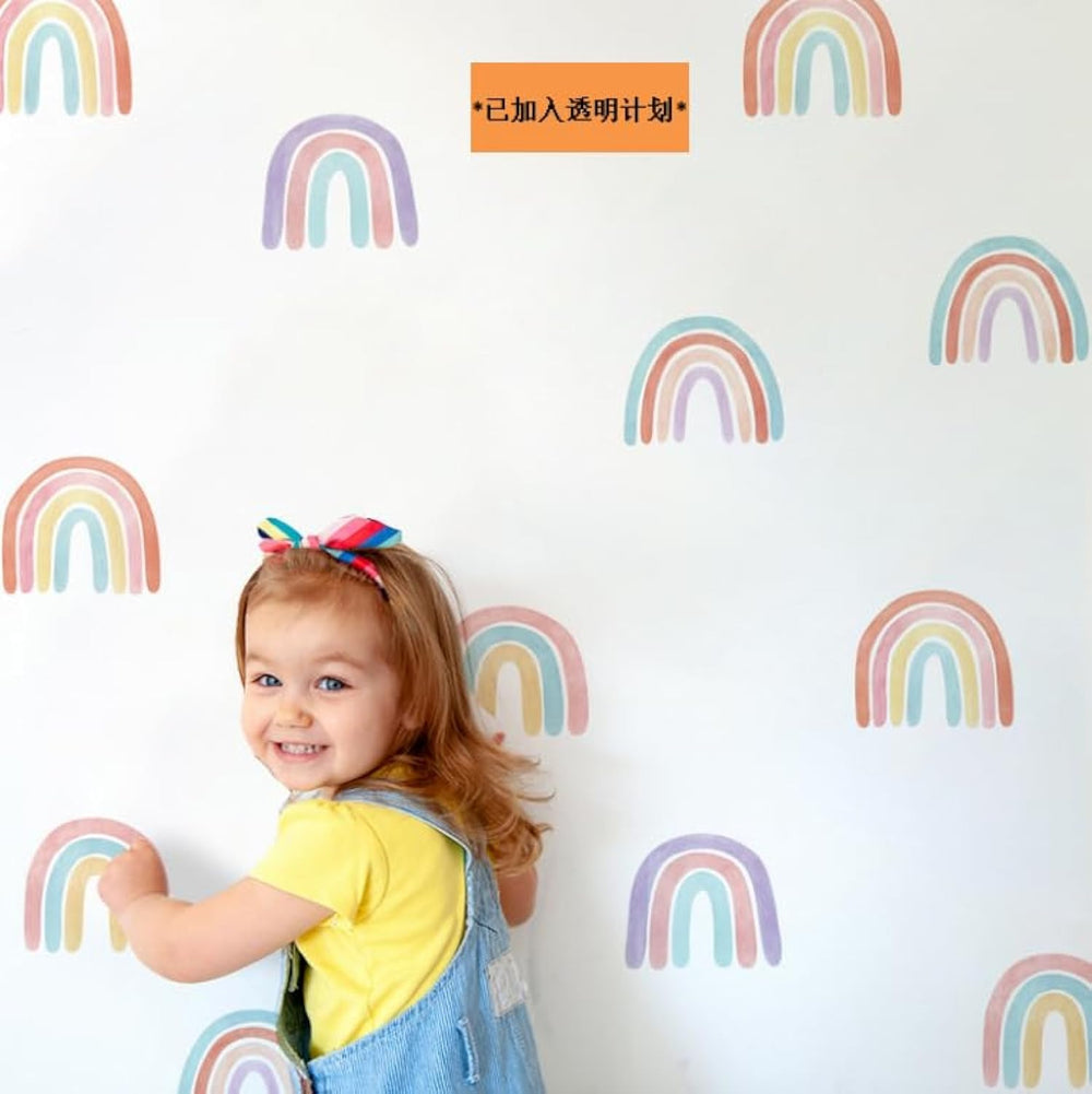 CozyDecor rainbow wall decal brightens a girl’s room and sparks imagination.