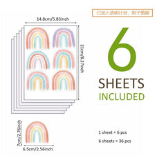 CozyDecor rainbow wall decal adds color and easy repositioning for playful spaces.