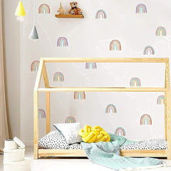 CozyDecor rainbow wall decal is removable and safe for walls.