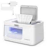 Cozygrow baby wipe warmer front view showing easy access to warm wipes.