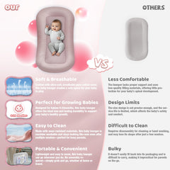 Cpzzkq baby lounger soft cotton cover close-up for breathable comfort