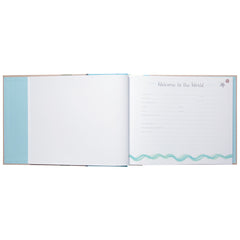 Memory book pages layout showing milestone sections