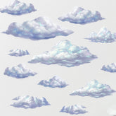 Create-A-Mural Sky Cloud Wall Decals brighten kids' rooms with easy peel-and-stick installation