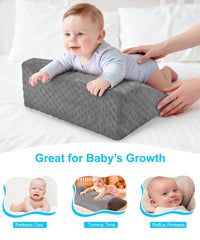 CreateBay memory foam nursery support provides gentle neck and shoulder stability.