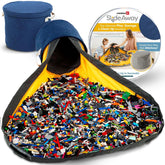 Creative QT SlideAway bin collapsible for simple toy cleanup and storage