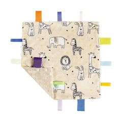 CREVENT 10x10 baby blanket in travel-ready compact size for on-the-go comfort.