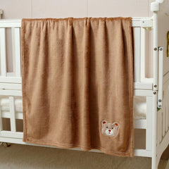 CREVENT fluffy baby blanket in soft fleece for all-season comfort.