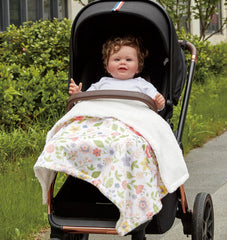 CREVENT gift-bag packaged blanket perfect for baby showers.