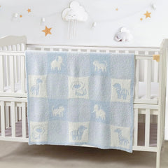 CREVENT soft flannel fleece baby blanket demonstrates gentle touch for sensitive skin