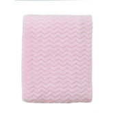 CREVENT Wave Pink soft cozy baby blanket for gentle warmth and comfort.