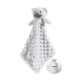 CREVENT Soft Snuglling Toy White Bear front view for soothing newborn cuddles