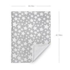 CREVENT Star Grey blanket gift packaging, ready-to-gift for baby showers.