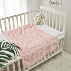 CREVENT two-piece baby blanket set with ultra-soft fabrics