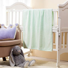 CREVENT soft flannel fleece blanket in gray cloud ready for stroller, crib, or car seat.