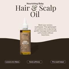 Cristina's Curls oil in hands during warm massage supports scalp comfort