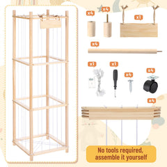 CroBlissful capacity design holds 40+ plush toys for clutter-free spaces.