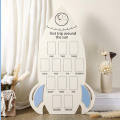 CroBlissful wooden board designed to hold 2x3 inch prints with sturdy support