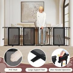 CRUDATE tear-resistant PVC mesh offers clear visibility while containing pets.