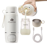 CrystCare bottle warmer quick heat close-up for on-the-go feeding