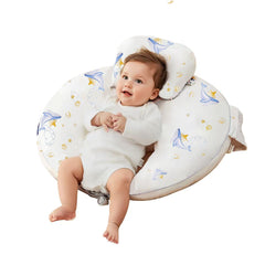 CrystCare nursing pillow with 15-degree angle for comfortable latch and back support.