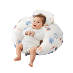 CrystCare nursing pillow with adjustable waist strap for comfortable feeding positions.
