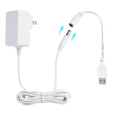 CSDWELL baby swing charger with USB cord ready for uninterrupted sessions.