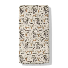 Cstdyfrv Deer Hunting crib sheet in soft fabric for gentle baby sleep.