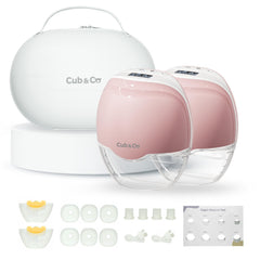 Cub & Co wearable pump with compact design for hands-free pumping on the go