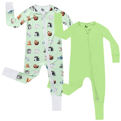 CubbieMoon bamboo-pajamas-two-pack cozy all-season sleepwear for baby.