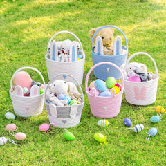 CubesLand two-piece bunny basket set for Easter celebrations
