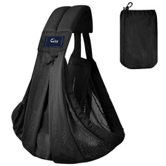 Cuby Mesh Baby Sling front view shows breathable design for comfort.