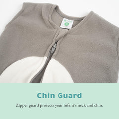 Cuddle Club sleeveless sleep sack helps regulate comfortable temperature overnight.