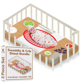 Cuddle Club newborn swaddle blanket showcases breathable cotton for gentle skin.