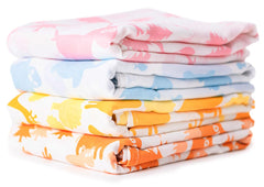 CuddleBug Colorful Critters swaddle blanket offers cozy, breathable sleep.