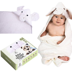 Cuddling Baby Premium Hooded Towel close-up of soft bamboo viscose fabric for gentle drying