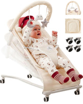 Cuddo Baby Bouncer with soft plushies offers gentle, engaging newborn comfort.