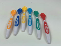 Cudlie Disney Mickey spoon set with colorful handles for easy feeding sessions.