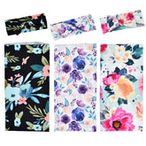 Culclendy Floral Swaddle Blanket pack front view highlighting bright prints and softness