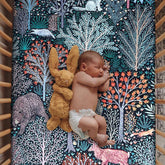 Culclendy jungle animals soft fitted crib sheet keeps baby skin cool and comfortable