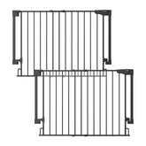 Cumbor 2-pack gate mounted on stairs with hardware for stable safety