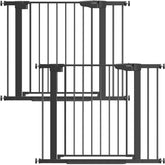Cumbor baby gate in doorway showing easy walk-through design for busy households