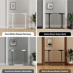 Cumbor baby gate dual-lock safety system in action for trusted containment.