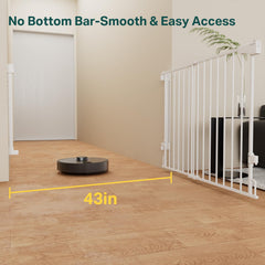 Cumbor gate expanded to 29–43 inches for flexible openings.