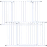 Cumbor baby gate in doorway with wide opening ideal for strollers