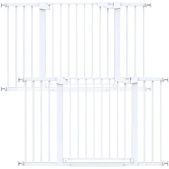 Cumbor baby gate in doorway with wide opening ideal for strollers
