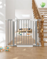 Cumbor baby gate stair installation shows secure stair protection for children