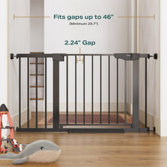 Cumbor steel construction gate withstands dog play and daily activity