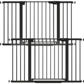 Cumbor baby gate wide 51.5-inch opening secures stairs and doorways safely
